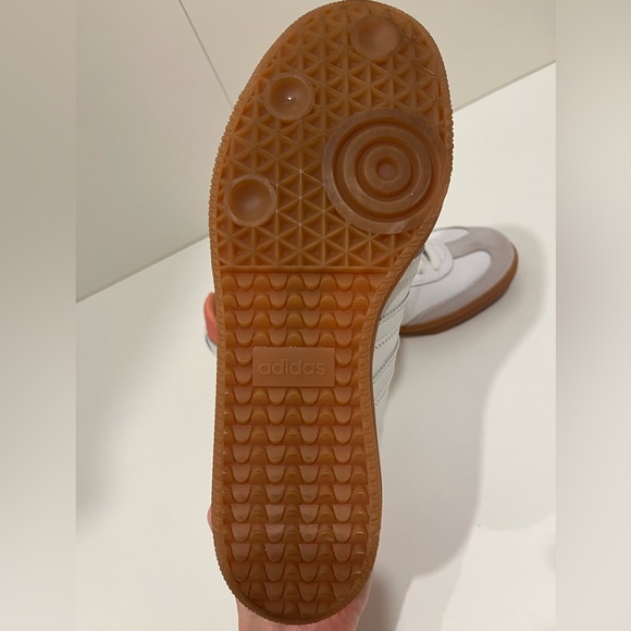 Adidas Samba White and Coral Trainers - Picture 6 of 8